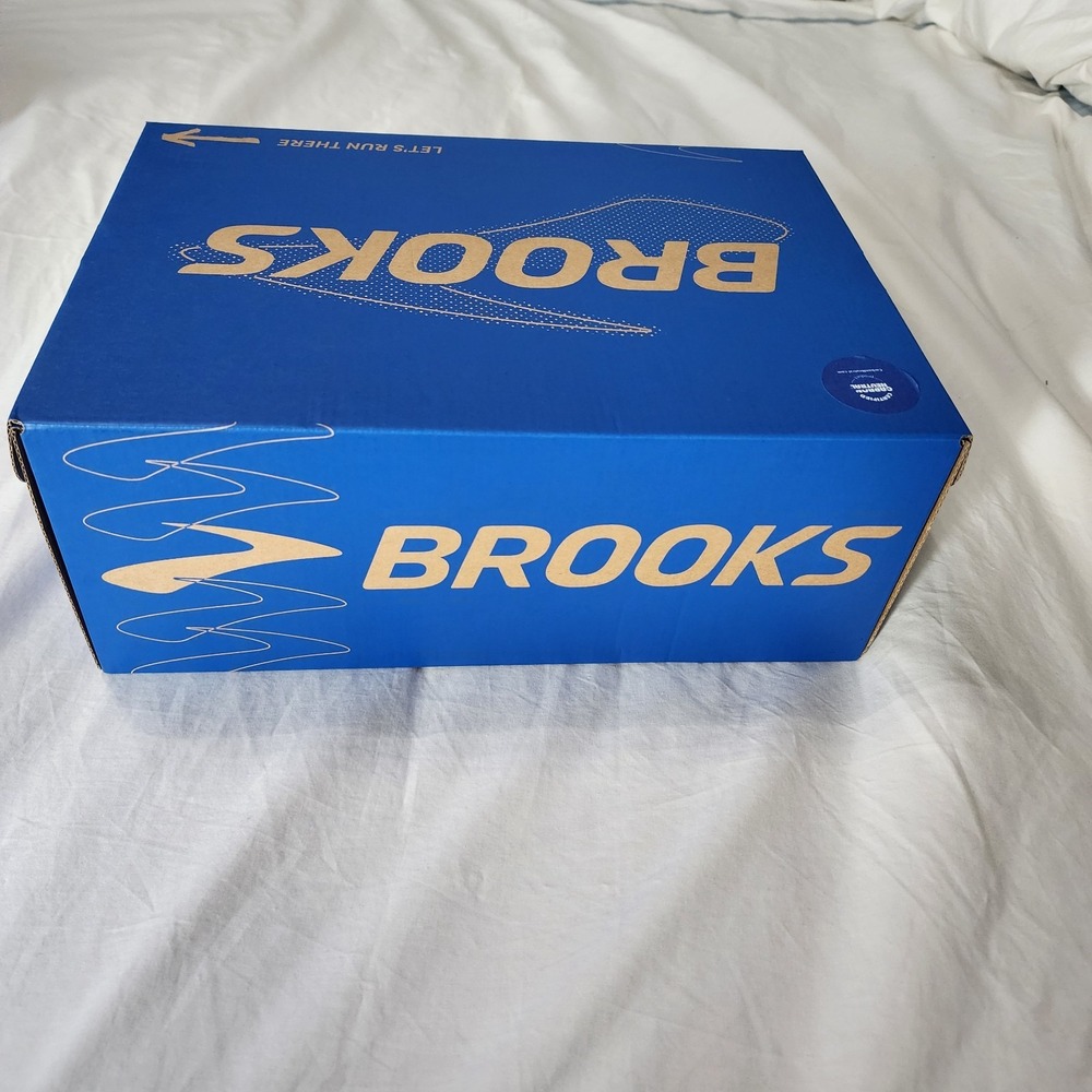 Brooks Shoe Box EMPTY Size 9.5 Men's‎  Ghost Max 3 Primer Grey/Ebony with Paper